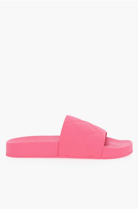 Mat rubberen sliders met Intreccio-motief in roze - Image 3