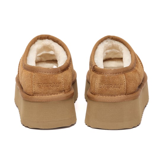 EVER AU Dames pantoffels met plateauzool – Plumed - Image 5