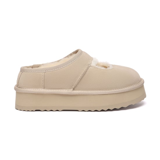 EVER AU Australië Vrouwen Gevederde Enkel Platform Slippers - Image 1