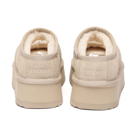 EVER AU Australië Vrouwen Gevederde Enkel Platform Slippers - Image 5