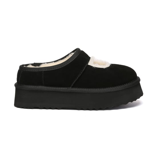 EVER AU Dames pantoffels met plateauzool – Plumed - Image 1