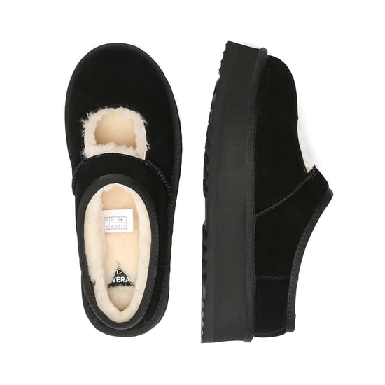 EVER AU Dames pantoffels met plateauzool – Plumed - Image 3