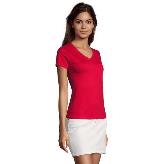 SOLS Dames/Dames Imperial V Hals T-shirt (Rood) - Image 3
