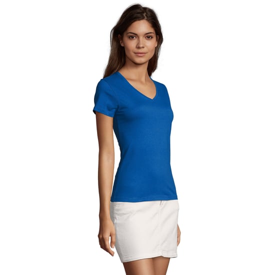 SOLS Dames/Dames Imperial V Hals T-shirt (Koningsblauw) - Image 3