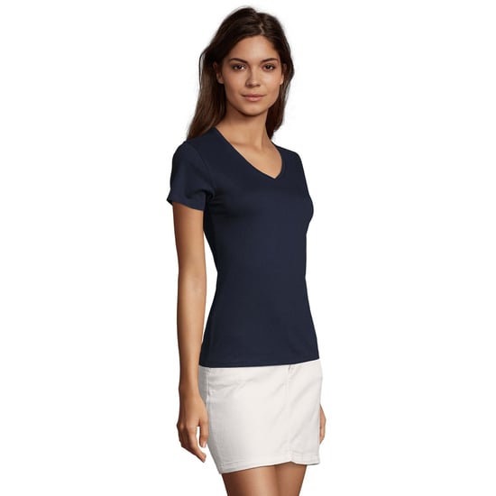 SOLS Dames/Dames Imperial V Hals T-shirt (Franse marine) - Image 3