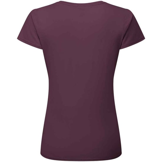 Fruit Of The Loom Vrouwen / Dames Fit Ringgesponnen Premium Tshirt (Donkere Pruim) - Image 2
