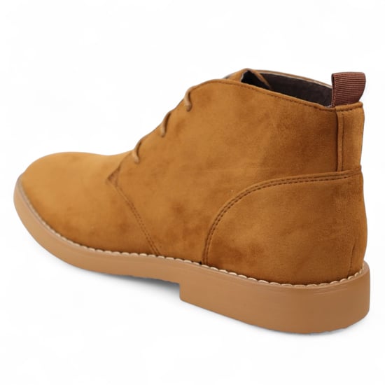 Heren bruine premium woestijn suède chukka boots - Image 5