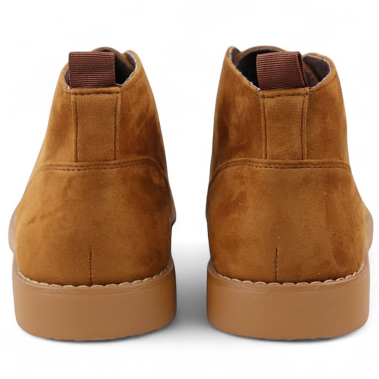 Heren bruine premium woestijn suède chukka boots - Image 6