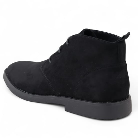 Zwarte premium suède chukka-laarzen voor heren in woestijnstijl - Image 5