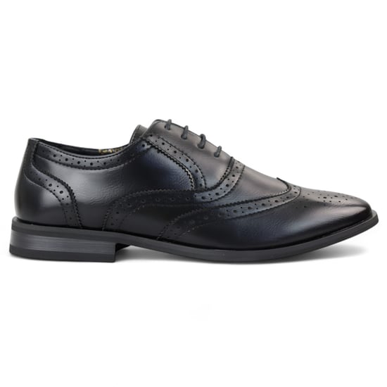 Zwarte klassieke Brogue Derby Oxford-schoenen voor heren - Image 1