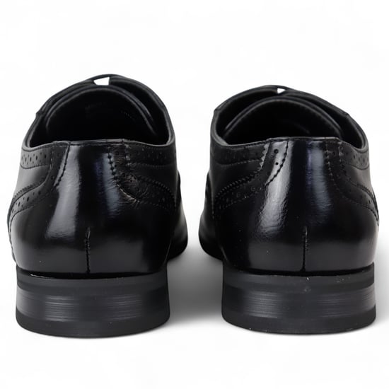 Zwarte klassieke Brogue Derby Oxford-schoenen voor heren - Image 5