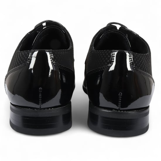 Zwarte leren Oxford formele Derby-schoenen voor heren - Image 6