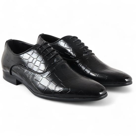 Zwarte klassieke Oxford Derby-veterschoenen voor heren - Image 3