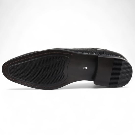 Zwarte klassieke veterschoenen voor heren in broguestijl - Image 6
