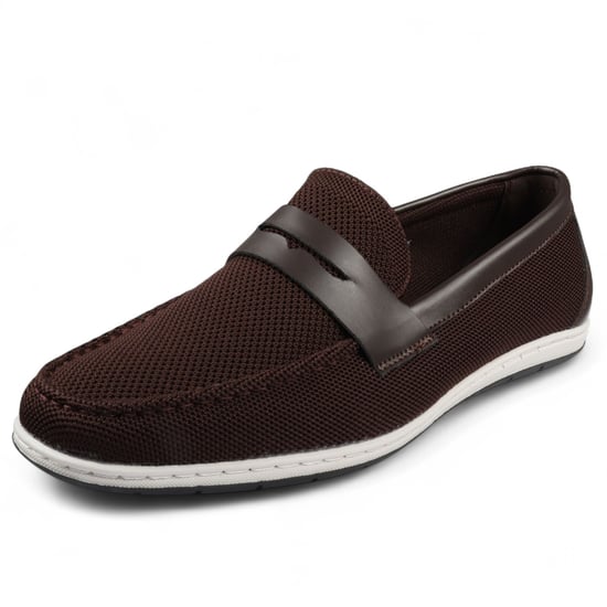 Heren Bruine Ademende Loafers Lichtgewicht Slip-On - Image 3