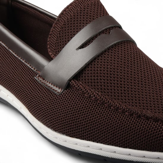 Heren Bruine Ademende Loafers Lichtgewicht Slip-On - Image 5