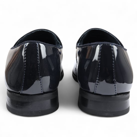 Herenschoenen in marineblauw met fluwelen kwastjes en formele lakschoenen - Image 4