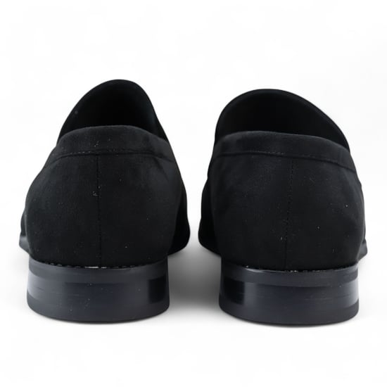 Zwarte suède mocassin loafers voor heren, slimme instappers - Image 4