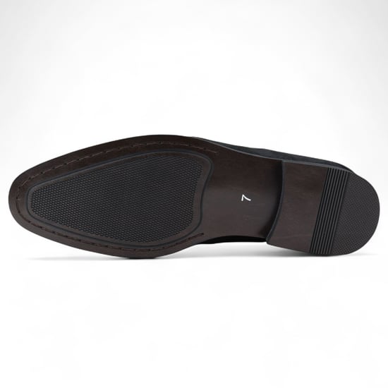 Zwarte suède mocassin loafers voor heren, slimme instappers - Image 5