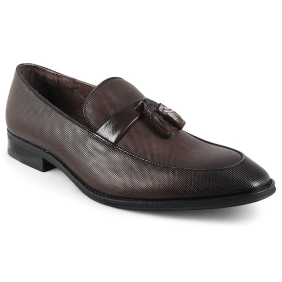 Heren bruine klassieke kwastloafers formele schoenen - Image 4