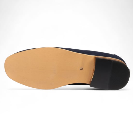 Heren marineblauwe suède loafers, lichtgewicht instappers en casual schoenen - Image 6