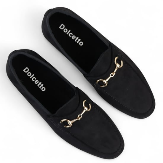 Zwarte suède mocassins met leren voering voor heren - Image 4