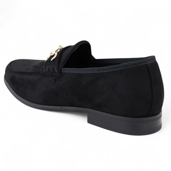 Zwarte suède mocassins met leren voering voor heren - Image 5