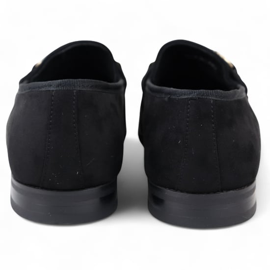 Zwarte suède mocassins met leren voering voor heren - Image 6