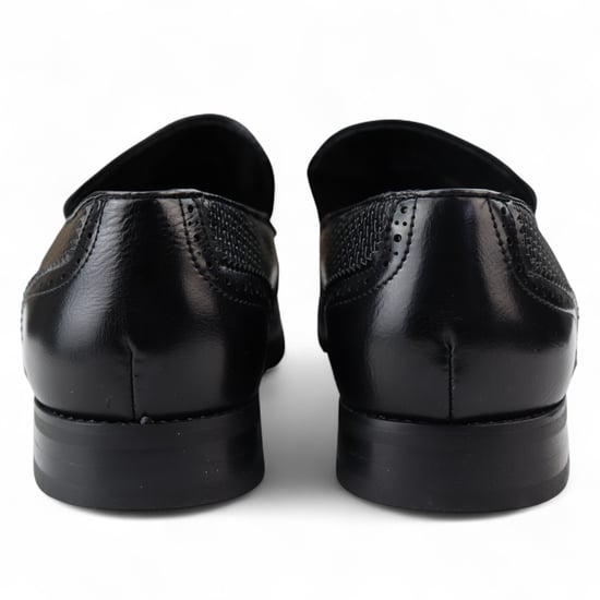 Zwarte mocassin loafers met kwastjes voor heren, elegante instappers - Image 5