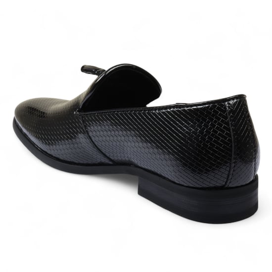 Zwarte formele loafers met kwastjes voor heren, instappers van leer - Image 5