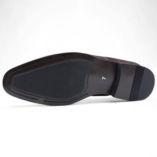Bruine suède mocassin loafers voor heren, slimme instappers - Image 5