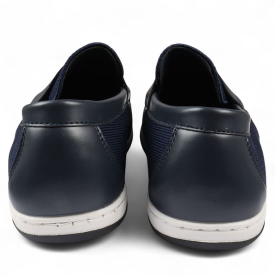 Heren Marineblauwe ademende loafers, lichtgewicht instappers - Image 4