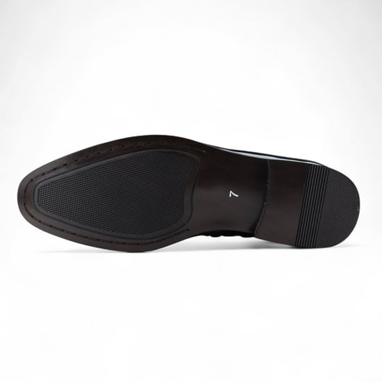 Heren Smart Blue Loafers Leren Gevoerde Fluwelen Instappers - Image 6