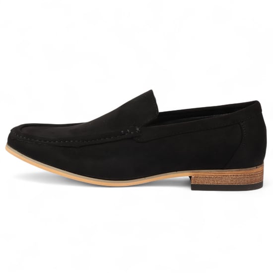 Zwarte suède loafers voor heren, lichtgewicht instappers en casual schoenen - Image 1