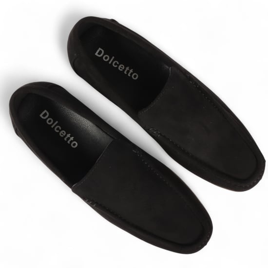 Zwarte suède loafers voor heren, lichtgewicht instappers en casual schoenen - Image 3