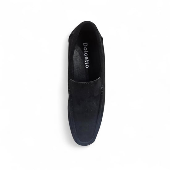 Zwarte suède loafers voor heren, lichtgewicht instappers en casual schoenen - Image 5