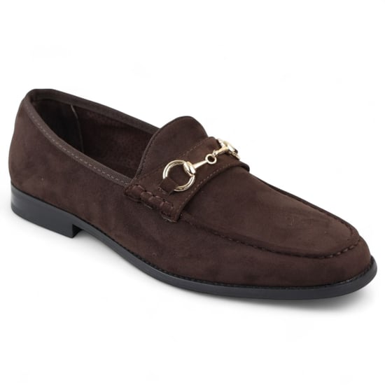 Bruine suède mocassins met leren voering voor heren - Image 2