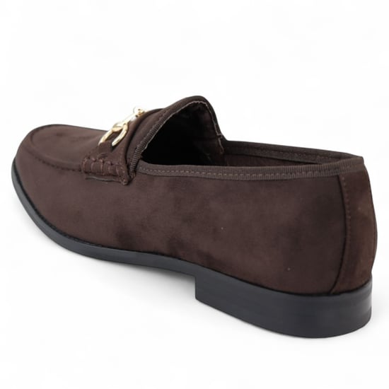 Bruine suède mocassins met leren voering voor heren - Image 5