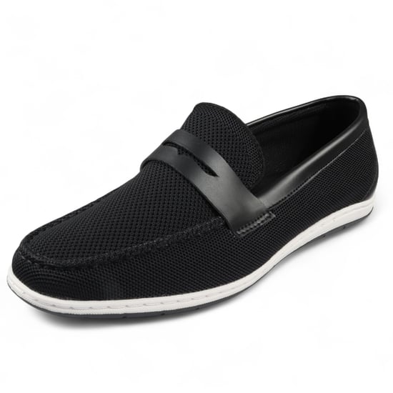 Zwarte ademende loafers voor heren, lichtgewicht instappers - Image 3