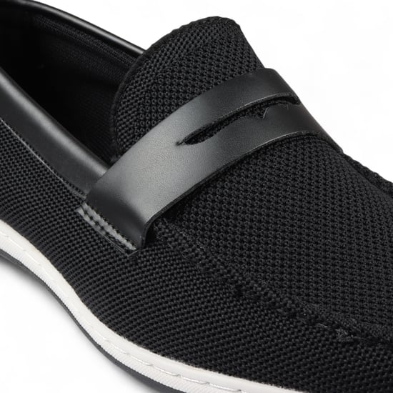 Zwarte ademende loafers voor heren, lichtgewicht instappers - Image 5