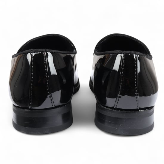 Zwarte fluwelen loafers met kwastjes voor heren, formele lakschoenen - Image 4