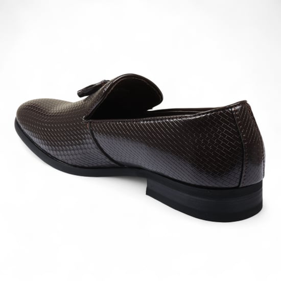 Bruine formele loafers met kwastjes voor heren, instappers van leer - Image 5