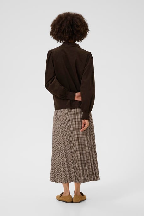 Blouse met lange mouwen CUrhaena Relaxed fit dark brown - Image 2