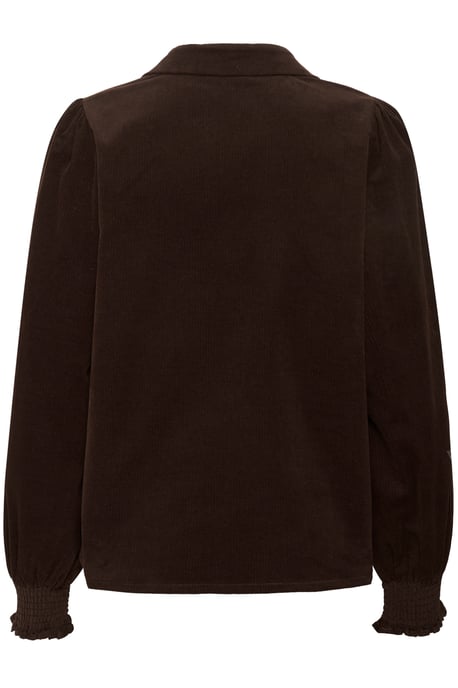 Blouse met lange mouwen CUrhaena Relaxed fit dark brown - Image 5