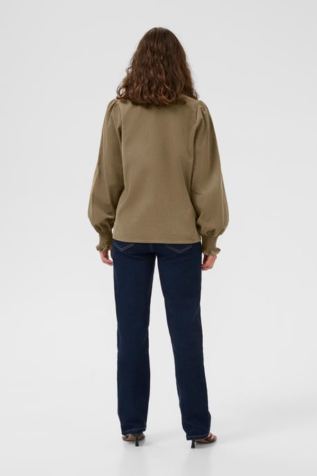 Blouse met lange mouwen CUrhaena Relaxed fit brown - Image 2