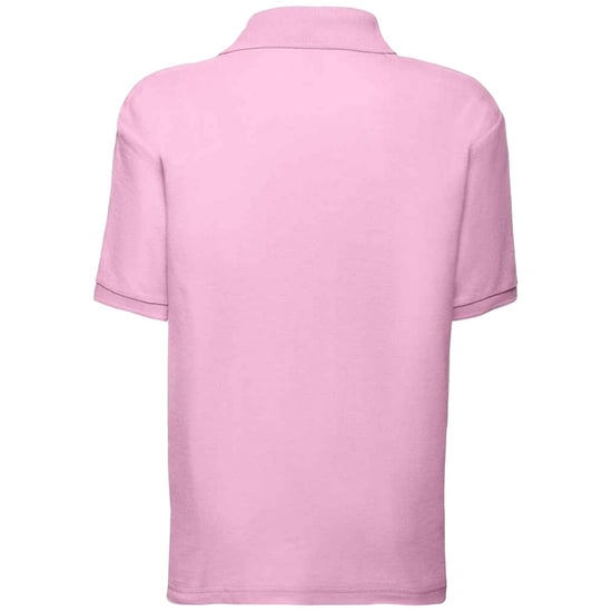 Fruit of the Loom Kinderen /Kinder Poly/ Katoen Piqué-Poloshirt Voor Kinderen. (Lichtroze) - Image 2