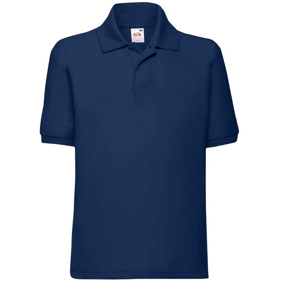 Fruit of the Loom Kinder/Kinder 65/35 Effen Piqué Poloshirt (Marine) - Image 1