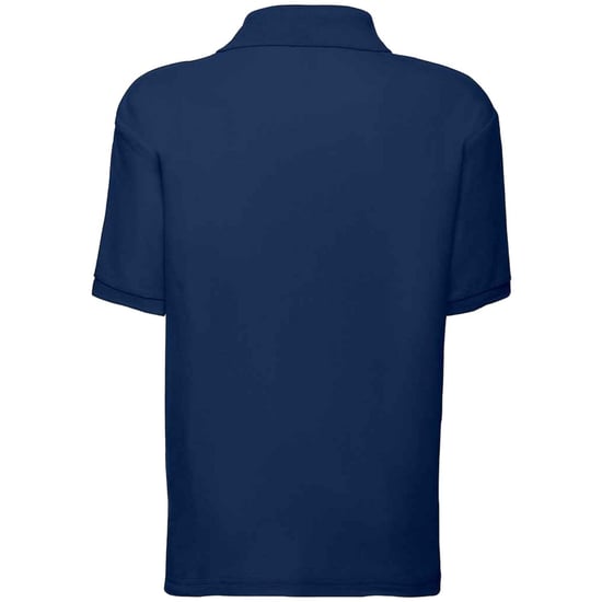 Fruit of the Loom Kinder/Kinder 65/35 Effen Piqué Poloshirt (Marine) - Image 2