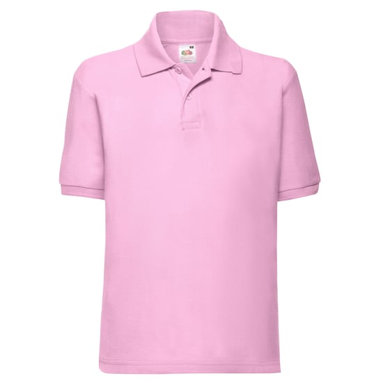 Fruit of the Loom Kinder/Kinder 65/35 Effen Piqué Poloshirt (Lichtroze) - Image 1