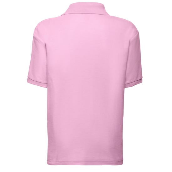 Fruit of the Loom Kinder/Kinder 65/35 Effen Piqué Poloshirt (Lichtroze) - Image 2